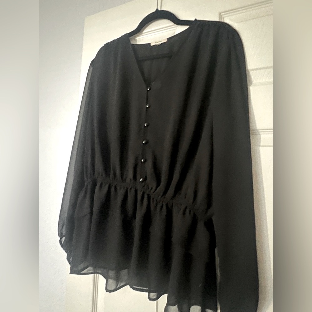 Pleione sheer blouse